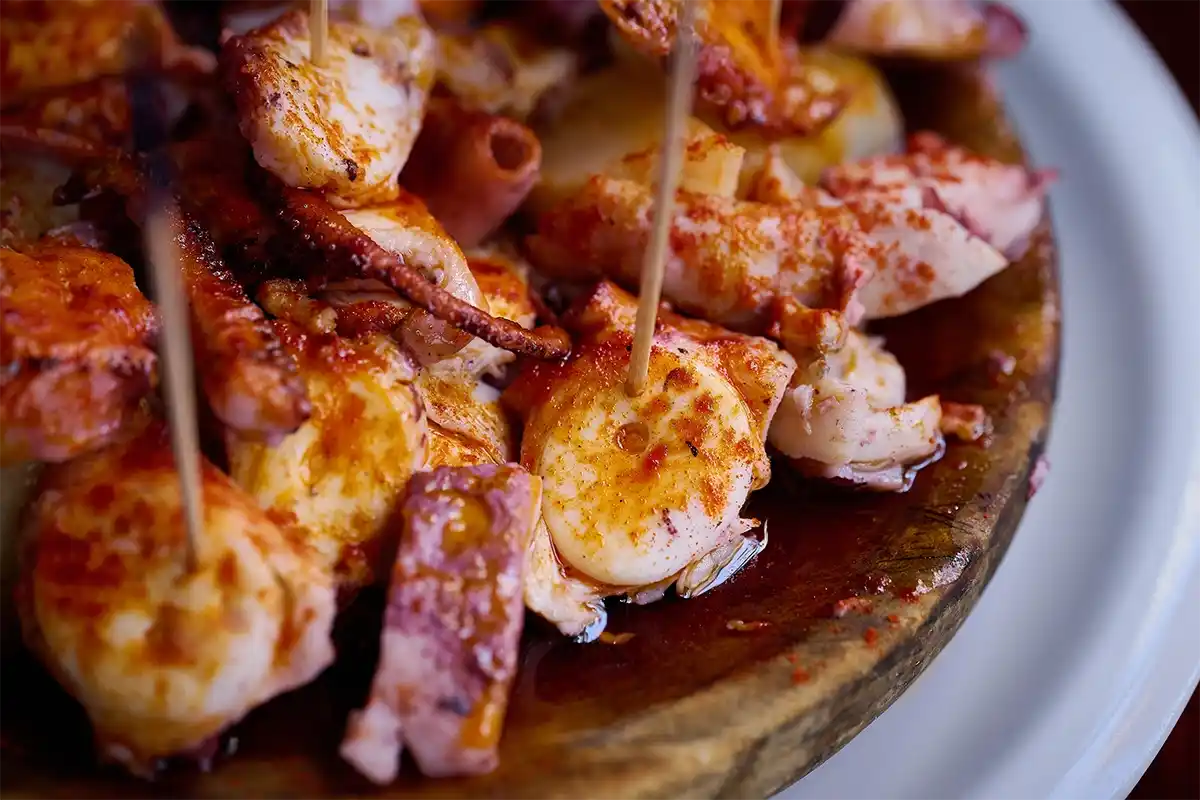 spain pulpo gallega socarrat