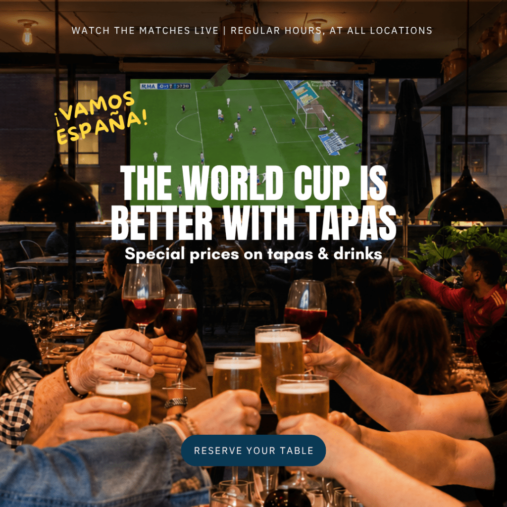 WORLD CUP WITH TAPAS ADN BEER