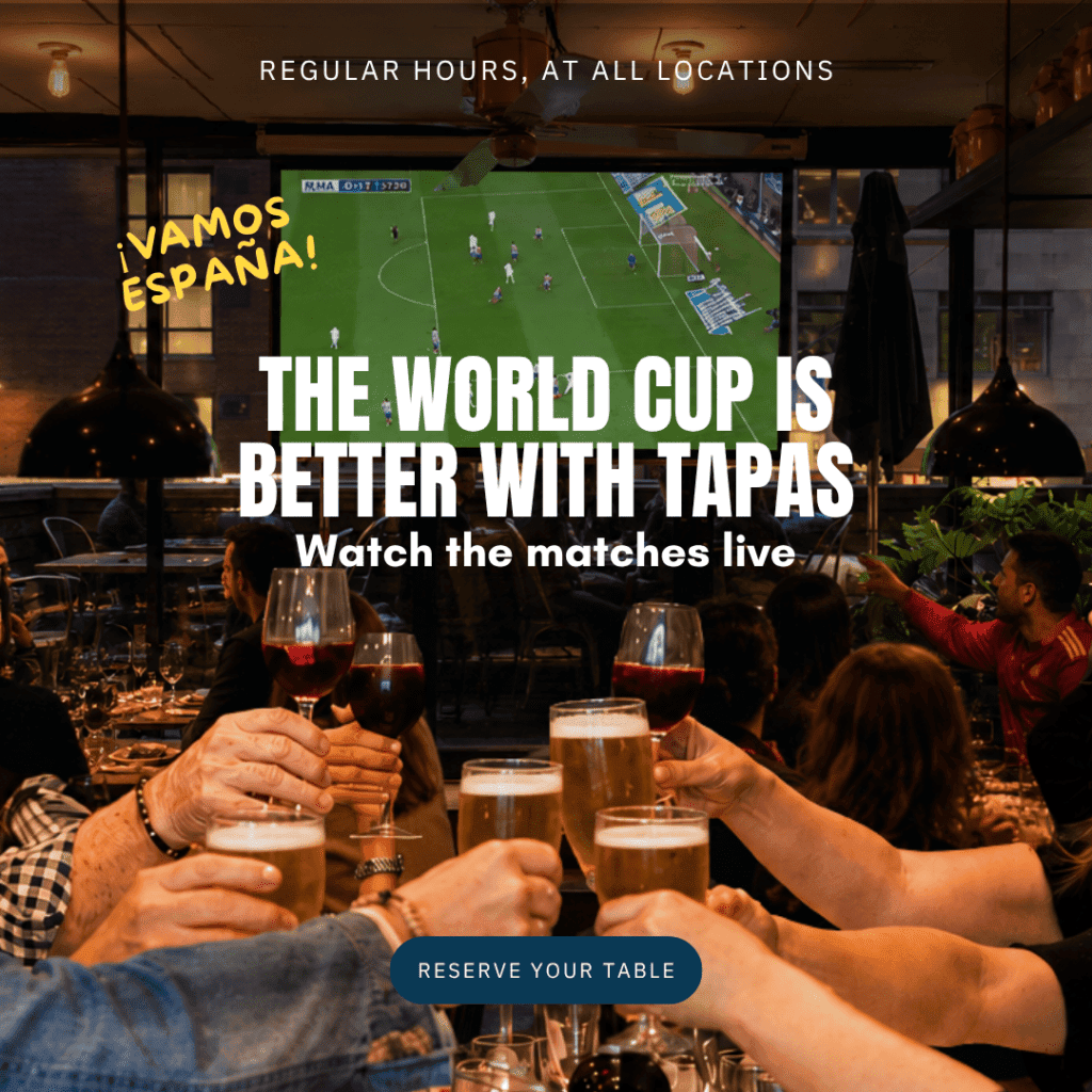 WORLD CUP WITH TAPAS ADN BEER