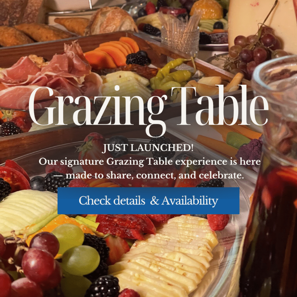 Our signature Grazing Table experience is here — made to share, connect, and celebrate.