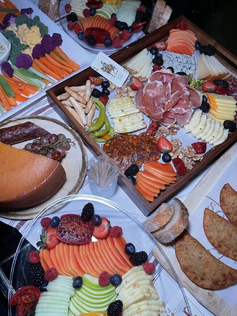 A grazing table at a corporate event in NYC