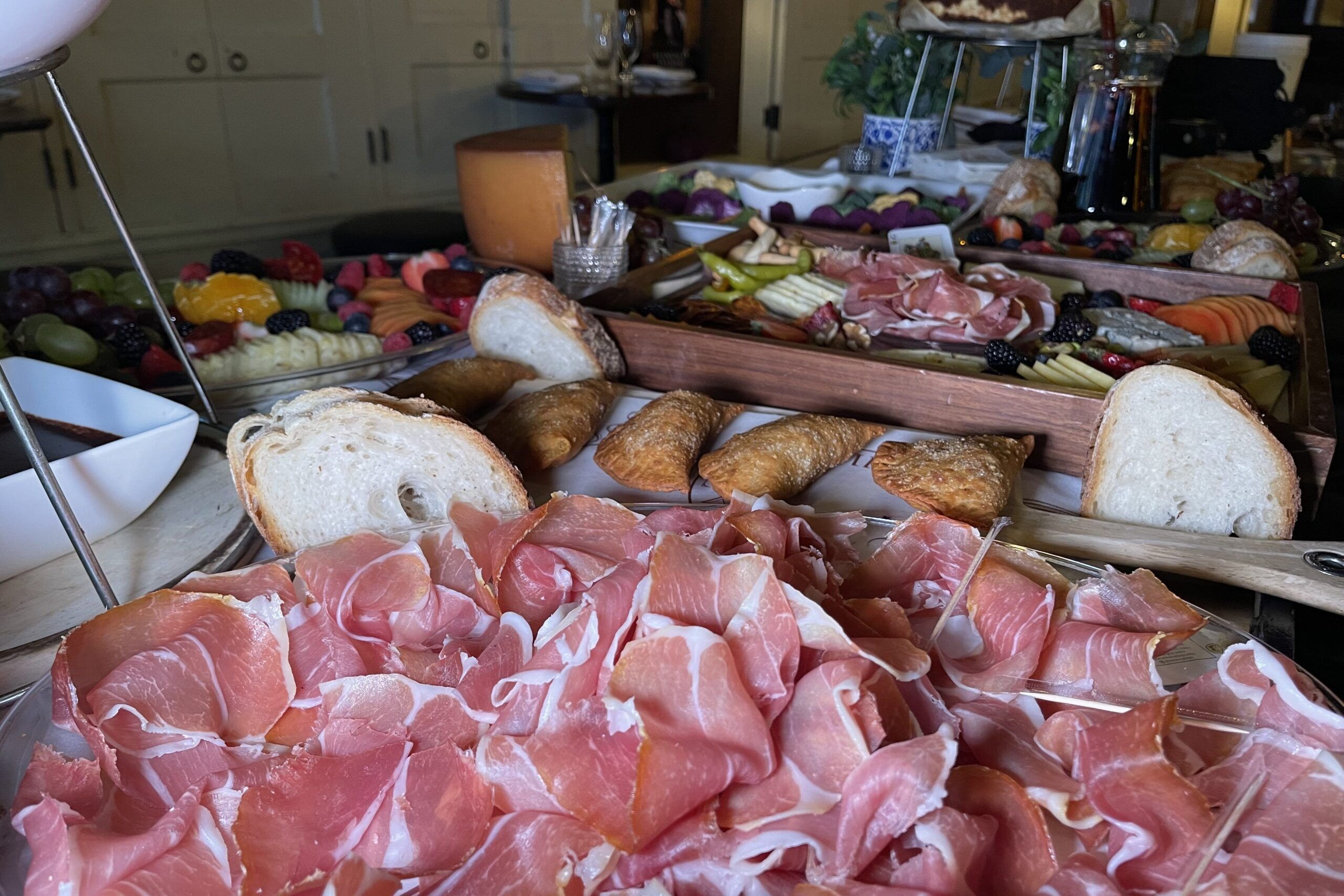 A grazing table at a corporate event in NYC