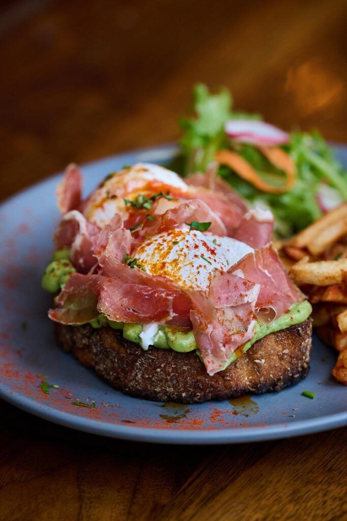 Avocado toast with jam